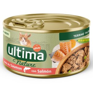 18 x 85 g Ultima Nature Paté lohi -kissan märkäruoka