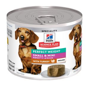12x200g Perfect Weight Adult Small & Mini Mousse kalkkuna Hill's Science Plan  koiran märkäruoka