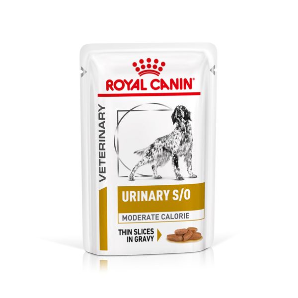 48x100g Royal Canin Veterinary Canine Urinary Moderate Calorie koiran märkäruoka
