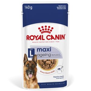 20x140g Royal Canin Maxi Ageing 8+ kastikkeessa koiran märkäruoka