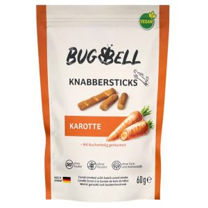 4x60g pureskelutikut porkkana BugBell koiranherkut