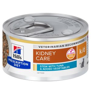 96 x 82 g Hill's Prescription Diet Feline k/d tonnikala ja kasvikset -kissan märkäruoka