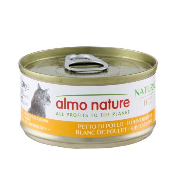 6x70g HFC Natural luonnollinen kananrinta Almo Nature kissanruoka