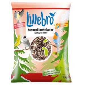 1kg auringonkukansiemenet Lillebro linnuille