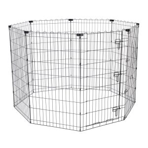 TIAKI -metallinen pentuaitaus korkea 8 paneelia à 61x106cm koira