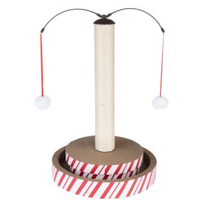 TIAKI 4-in-1 Multitoy -raapimispylväs kissoille 40x40x62cm