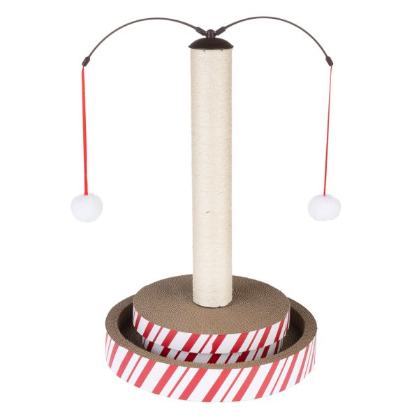 TIAKI 4-in-1 Multitoy -raapimispylväs kissoille 40x40x62cm