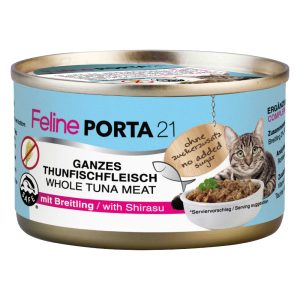 24x90g Feline tonnikala & kilohaili Porta 21 kissan märkäruoka