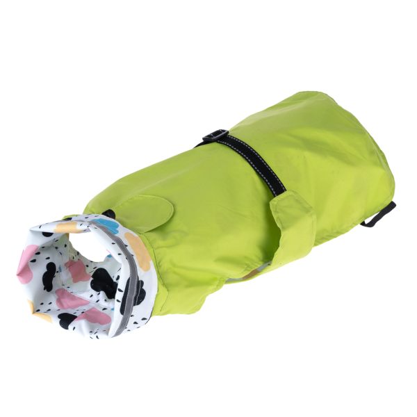 TIAKI Cloud -käännettävä sadetakki koiralle selän pituus n. 30cm