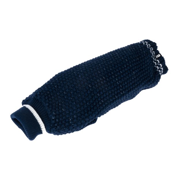 TIAKI Reflective Knit -koiranpusero tummansininen selän pituus n. 50cm