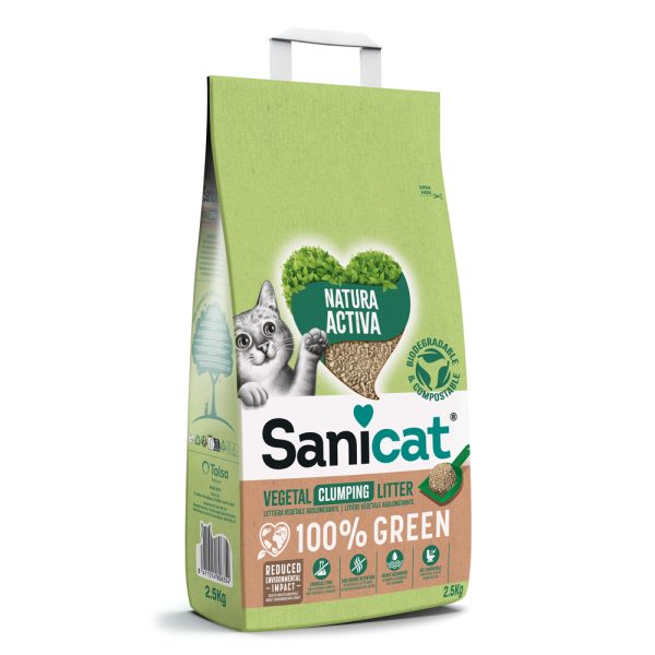 2,5kg Natura Activa 100 % Green Sanicat kissanhiekka