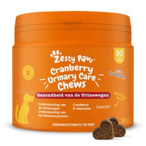 Zesty Paws Urinary Care Chews Cranberry 90 purutabletti koirien täydennysravinto
