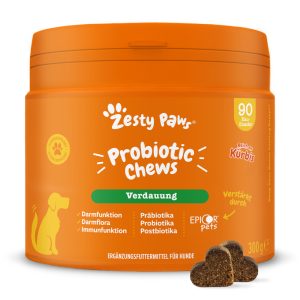 Zesty Paws Probiotic Chews kurpitsa 90 purutabletti täydennysravinto koirille