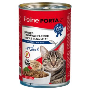 12x400g tonnikala & naudanliha viljaton Porta 21 Kissanruoka