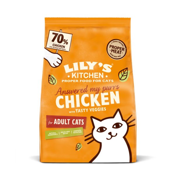säästöpakkaus: 2x800g Lily's Kitchen Cat kana & vihannekset kissan kuivaruoka