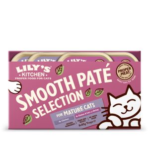 16x85g Lily's Kitchen Pate Selection Mature Cats kissan märkäruoka
