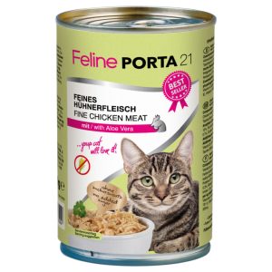 12x400g kana & aloe + tonnikala & naudanliha viljaton Porta 21 Kissanruoka