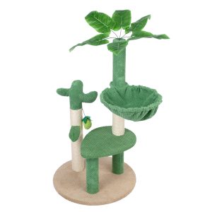 TIAKI Nature Green Desert -raapimistolppa vihreä/ruskea kissalle