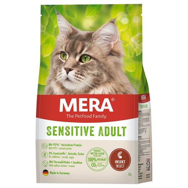2 kg Mera Cats Sensitive Adult Insect -kissanruoka kuiva