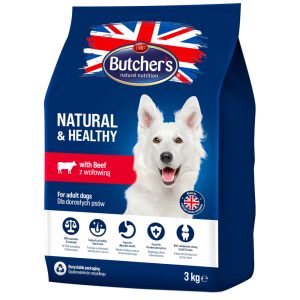 2x3kg Butcher's Natural & Healthy nauta koiran kuivaruoka