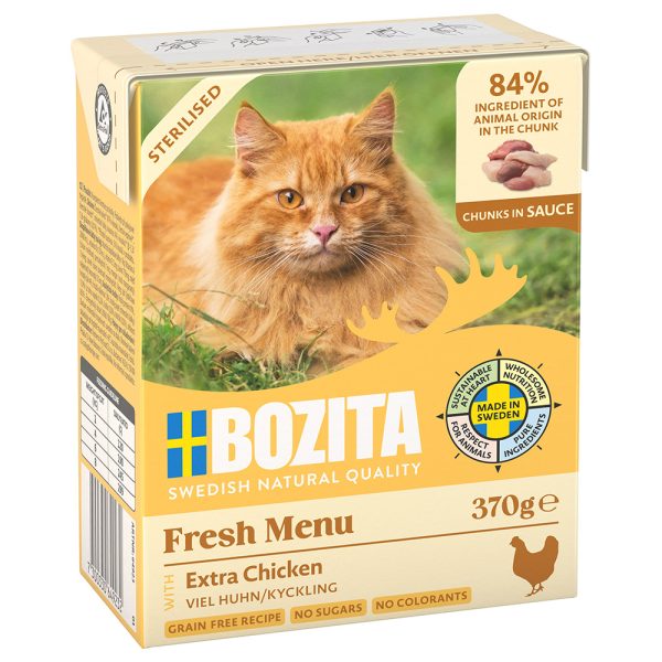 6x370g Chunks in Gravy kana Bozita kissanruoka