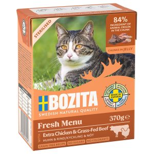 6x370g Chunks in Gravy kana & nauta Bozita kissanruoka