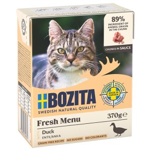 6x370g Chunks in Gravy ankka Bozita kissanruoka
