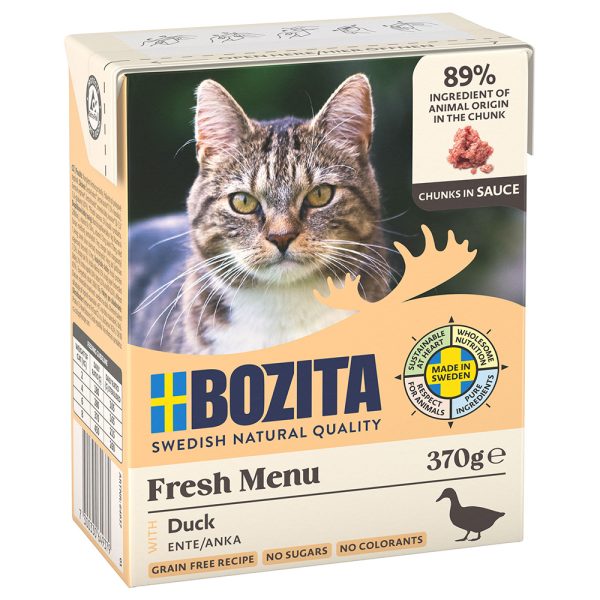 6x370g Chunks in Gravy ankka Bozita kissanruoka