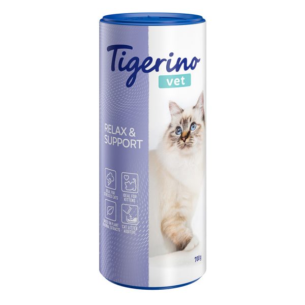 2x700g Vet Relax & Support -kissanhiekan lisäaine Tigerino