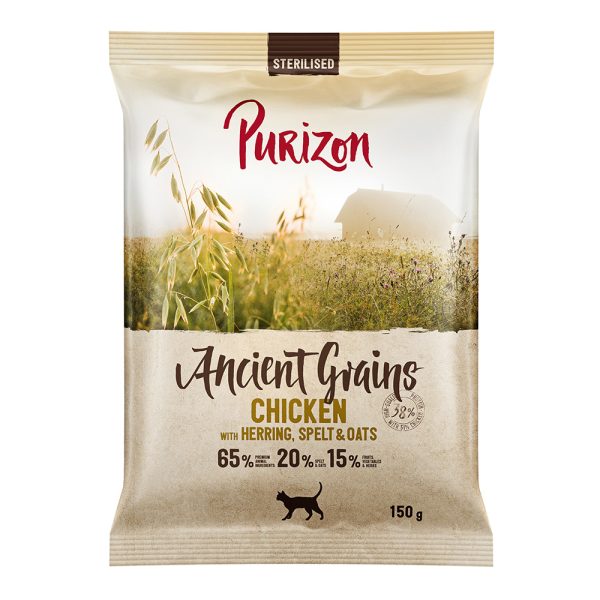 Purizon Adult Sterilised kana & kala – muinaisvilja - 150 g