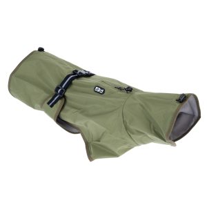 TIAKI Olive koiran sadetakki selän pituus n. 40cm koira