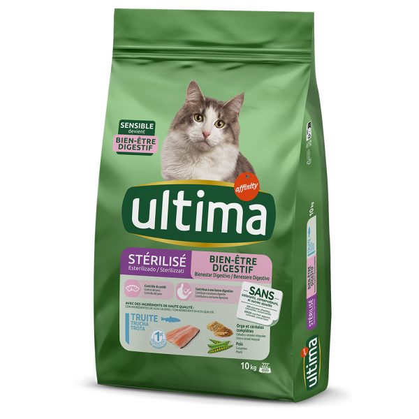 2x10kg Cat Sterilized Sensible taimen Ultima kissanruoka