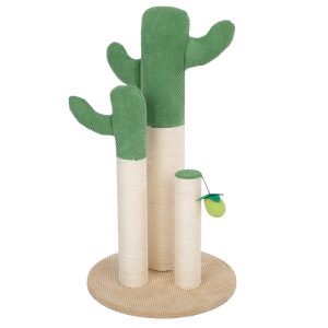 TIAKI Nature Cactus -raapimispylväs kissoille vihreä