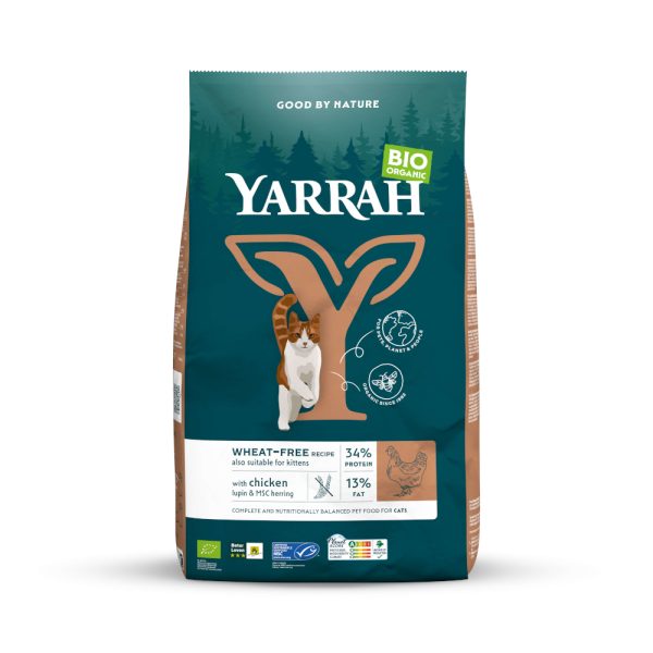 10kg kana & kala (vehnätön) Yarrah-kissanruoka