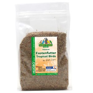 2x700g perusruokasekoitus eksoottisille linnuille Hugro linnunruoka