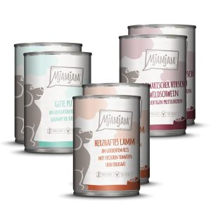 24x400g Adult Dog lajitelma II (3 makua) MjAMjAM koiran märkäruoka
