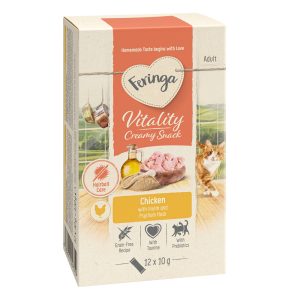 12x10g Vitality Creamy Snacks kana Feringa kissanherkut