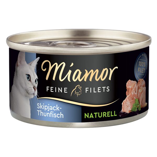 6x80g Fine Filets Naturelle Skipjack tonnikala Miamor Kissanruoka