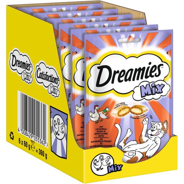 60g Mix kana ja ankka Dreamies kissanherkut