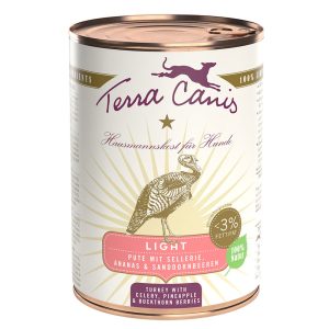12x400g Light kalkkuna/selleri/ananas/tyrnimarja Terra Canis koiralle