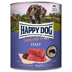 12 x 800g Italy puhveli Happy Dog Sensible Pure koiranruoka