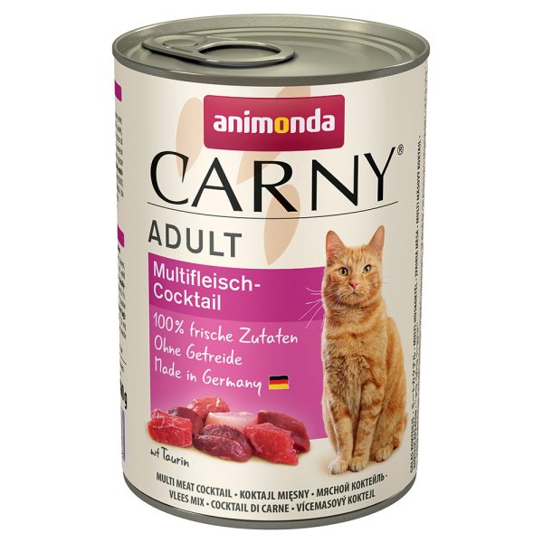 12x400g Adult lihalautanen Animonda Carny kissan märkäruoka