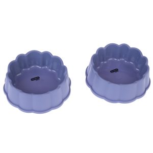 zooplus Basics -kissankulhot, pyöreä 2x300ml kissalle