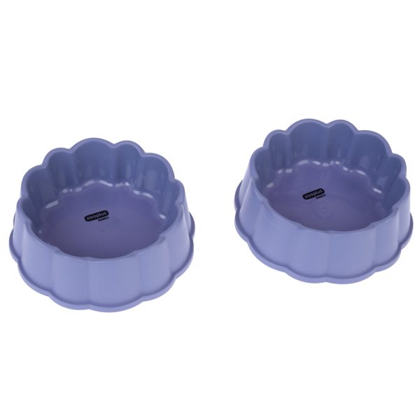 zooplus Basics -kissankulhot, pyöreä 2x300ml kissalle