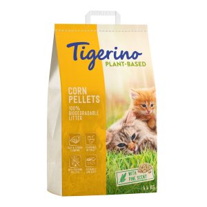 7l Tigerino Plant-Based Maissi kissanhiekka - Männyn tuoksu