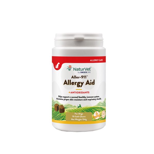 70kpl Aller-911 Advanced Allergy Aid Snacks NaturVet koirien täydennysravinto