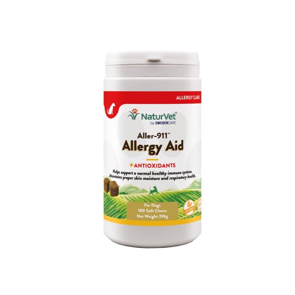 180kpl Aller-911 Advanced Allergy Aid Snacks NaturVet koirien täydennysravinto