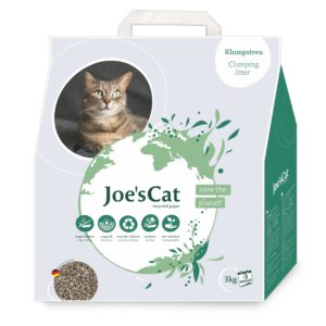 8l (3kg) Joe's Cat kierrätyspaperista valmistettu paakkuuntuva kissanhiekka
