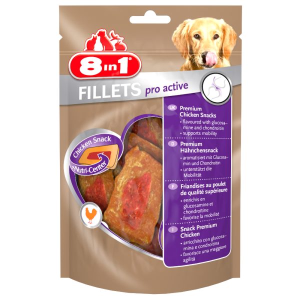 80 g S-koko 8in1 Fillets Pro Active koiranherkku