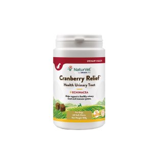 60kpl Cranberry Relief NaturVet koiran täydennysravinto